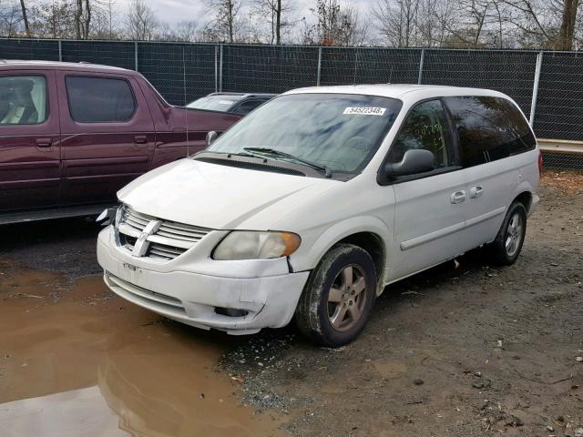 1D4GP45R26B647279 - 2006 DODGE CARAVAN SX WHITE photo 2