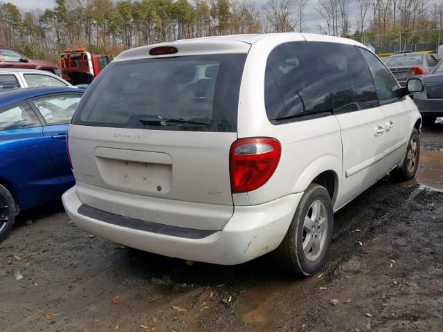 1D4GP45R26B647279 - 2006 DODGE CARAVAN SX WHITE photo 4