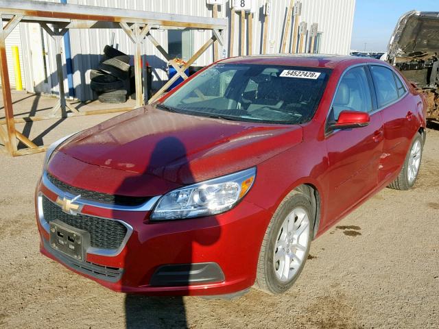 1G11C5SL8EF250616 - 2014 CHEVROLET MALIBU 1LT წითელი ფოტო 2
