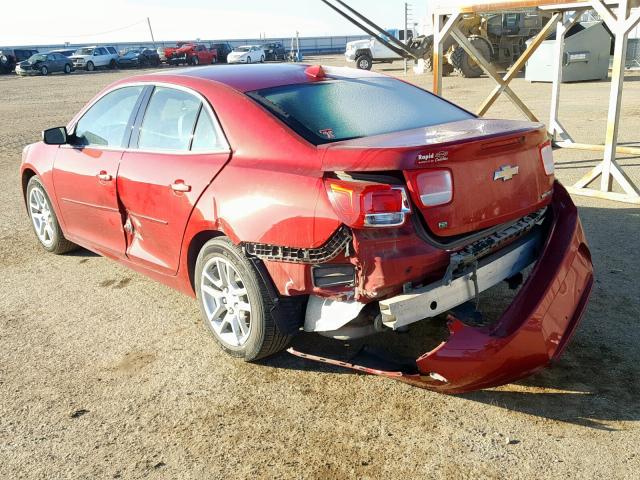 1G11C5SL8EF250616 - 2014 CHEVROLET MALIBU 1LT წითელი ფოტო 3