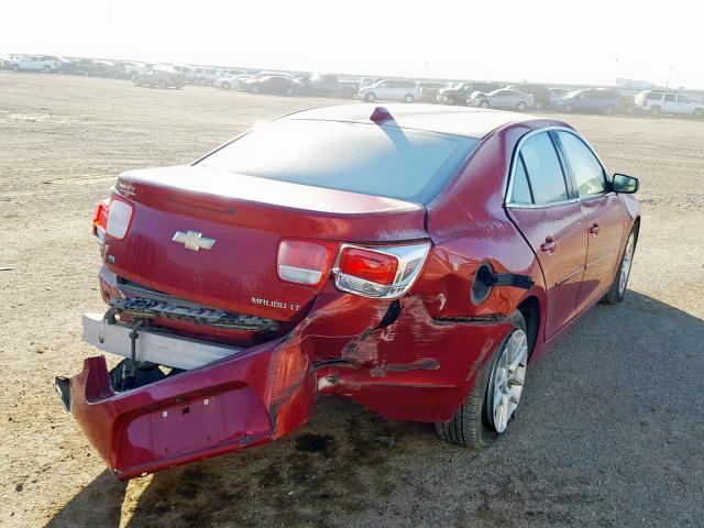 1G11C5SL8EF250616 - 2014 CHEVROLET MALIBU 1LT წითელი ფოტო 4