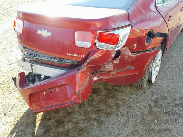 1G11C5SL8EF250616 - 2014 CHEVROLET MALIBU 1LT წითელი ფოტო 9
