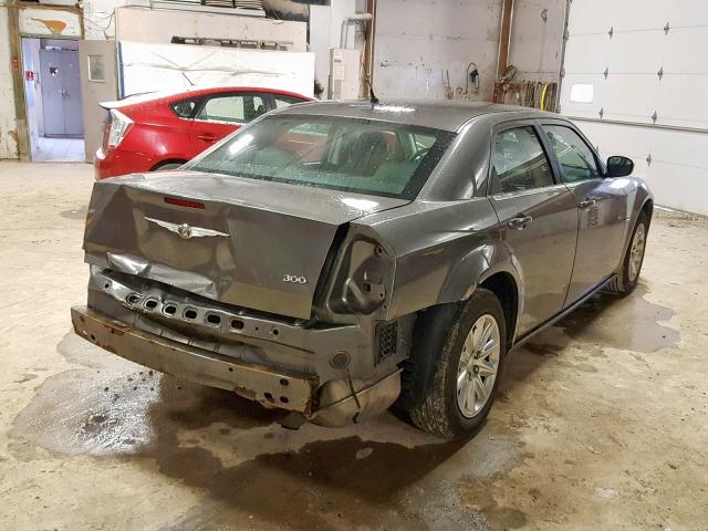 2C3LA43R98H220521 - 2008 CHRYSLER 300 LX GRAY photo 4