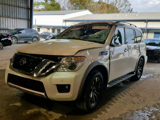 JN8AY2ND9J9054886 - 2018 NISSAN ARMADA SV WHITE photo 2