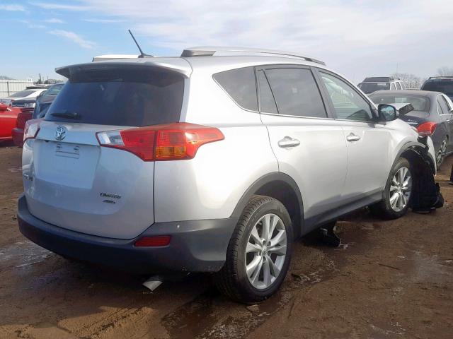 2T3DFREV7DW125166 - 2013 TOYOTA RAV4 LIMIT SILVER photo 4