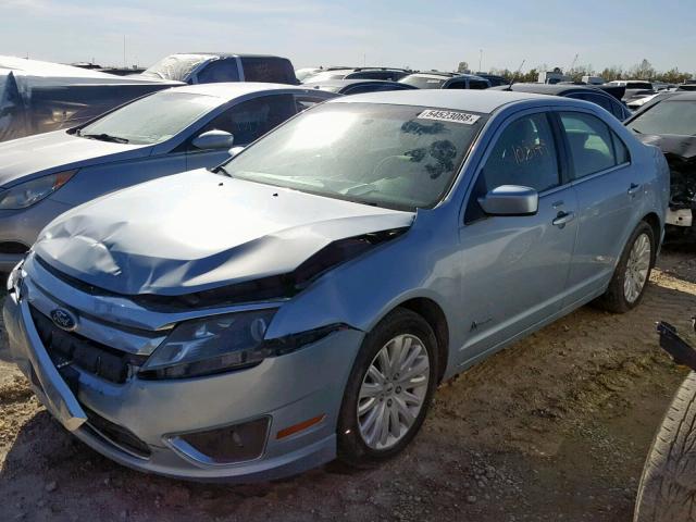 3FADP0L36AR425362 - 2010 FORD FUSION HYB BLUE photo 2