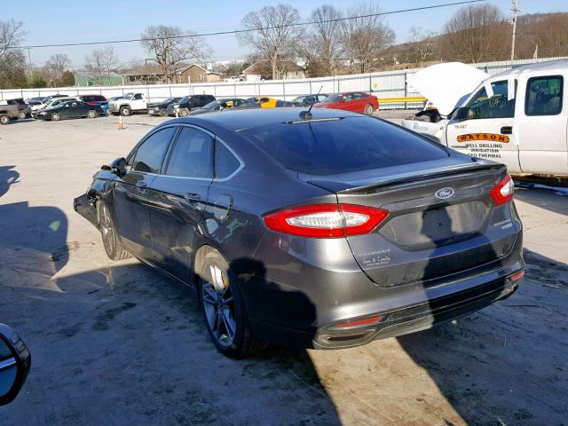 3FA6P0K9XGR125086 - 2016 FORD FUSION TIT CHARCOAL photo 3