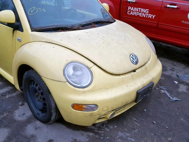 3VWCD21C0XM468370 - 1999 VOLKSWAGEN NEW BEETLE YELLOW photo 9