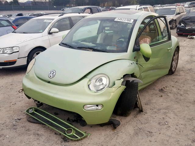 3VWDD21C52M414771 - 2002 VOLKSWAGEN NEW BEETLE 绿色 照片 2