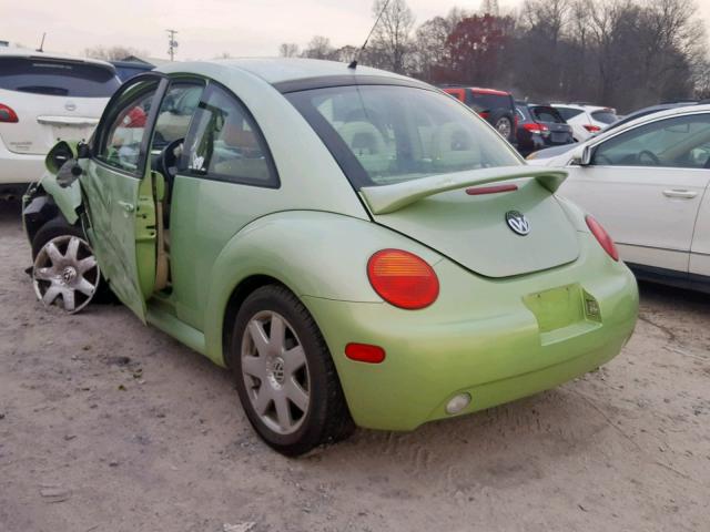 3VWDD21C52M414771 - 2002 VOLKSWAGEN NEW BEETLE 绿色 照片 3