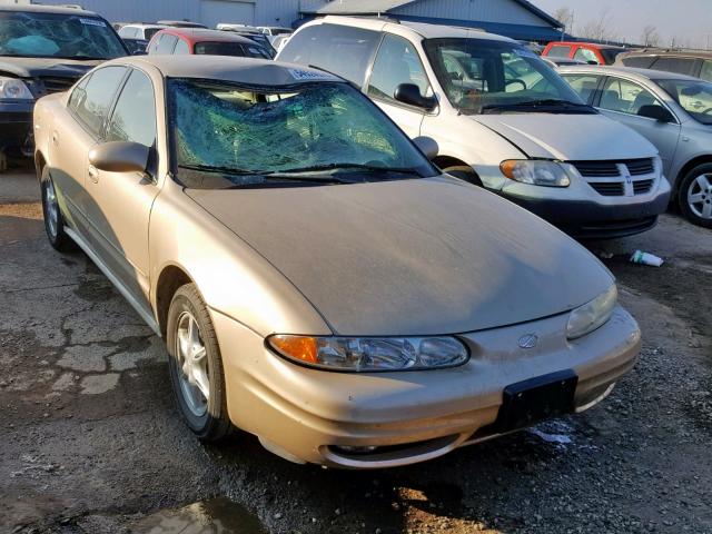 1G3NL52E01C114812 - 2001 OLDSMOBILE ALERO GL GOLD photo 1