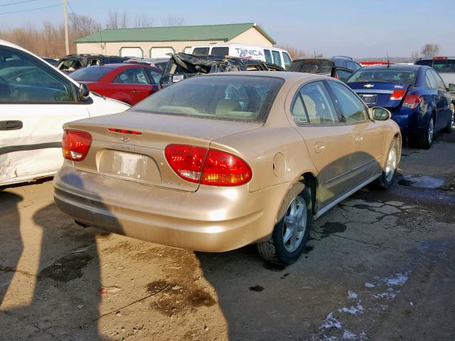 1G3NL52E01C114812 - 2001 OLDSMOBILE ALERO GL GOLD photo 4