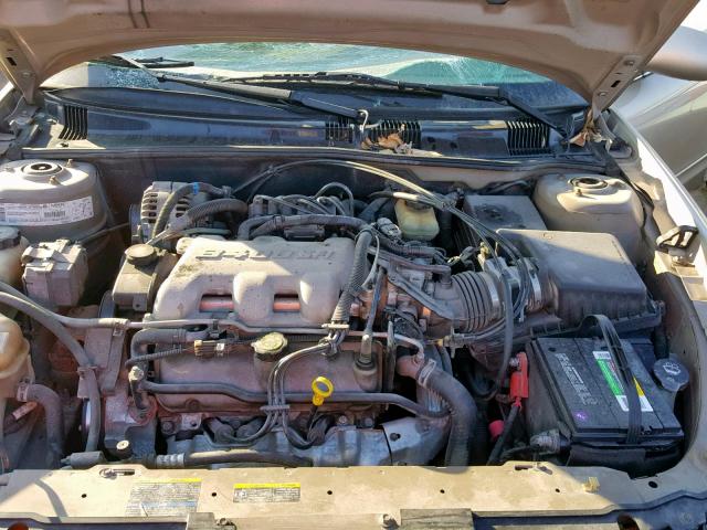 1G3NL52E01C114812 - 2001 OLDSMOBILE ALERO GL GOLD photo 7