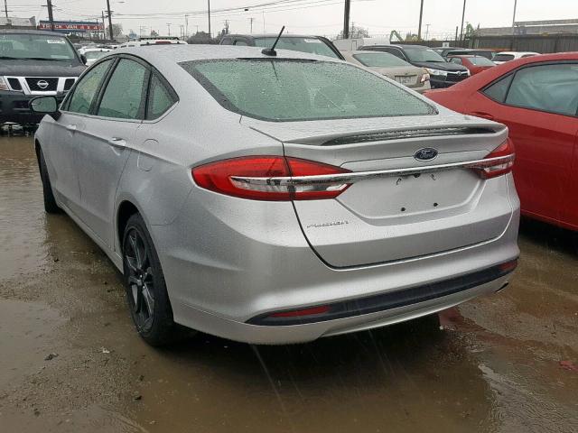 3FA6P0G75JR240919 - 2018 FORD FUSION S SILVER photo 3