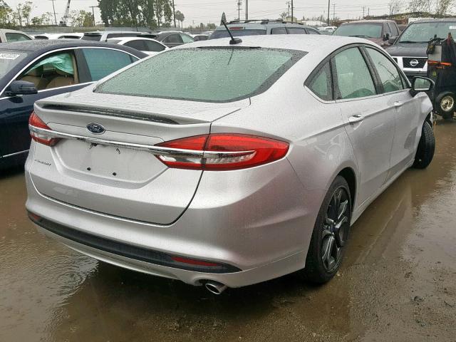 3FA6P0G75JR240919 - 2018 FORD FUSION S SILVER photo 4