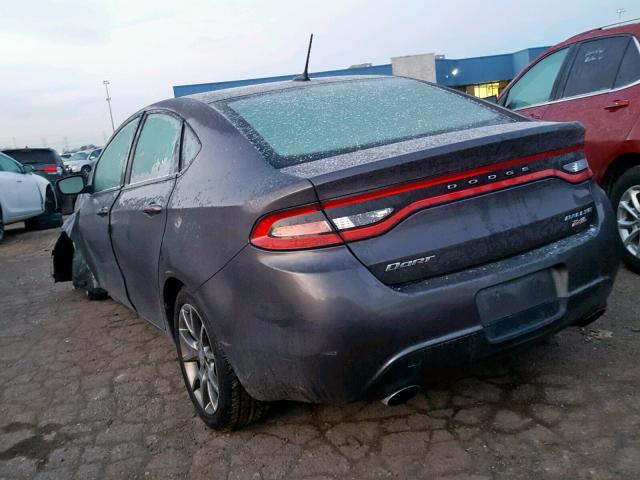 1C3CDFBB8ED759020 - 2014 DODGE DART SXT GRAY photo 3