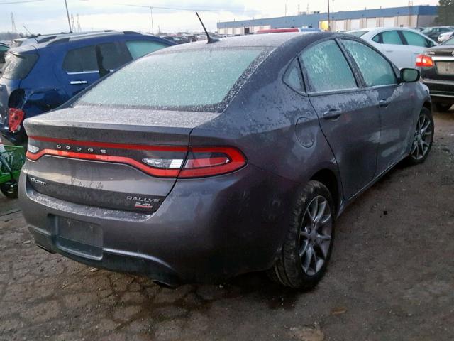 1C3CDFBB8ED759020 - 2014 DODGE DART SXT GRAY photo 4