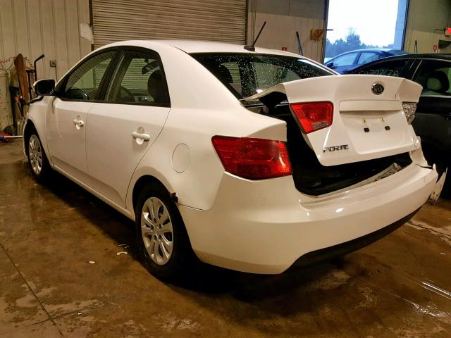 KNAFU4A2XA5832811 - 2010 KIA FORTE EX WHITE photo 3