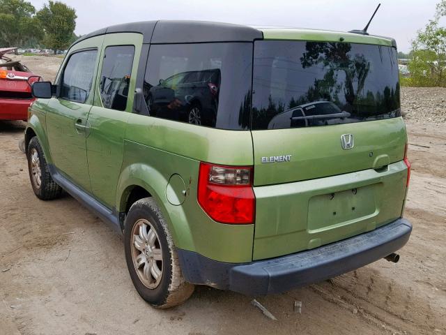 5J6YH18798L010923 - 2008 HONDA ELEMENT EX GREEN photo 3