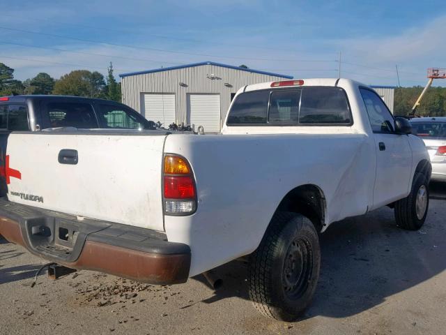 5TBJN32131S209544 - 2001 TOYOTA TUNDRA WHITE photo 4