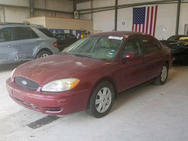 1FAFP56UX7A191708 - 2007 FORD TAURUS SEL MAROON photo 2