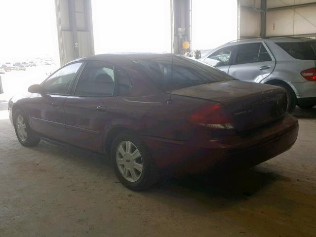 1FAFP56UX7A191708 - 2007 FORD TAURUS SEL MAROON photo 3