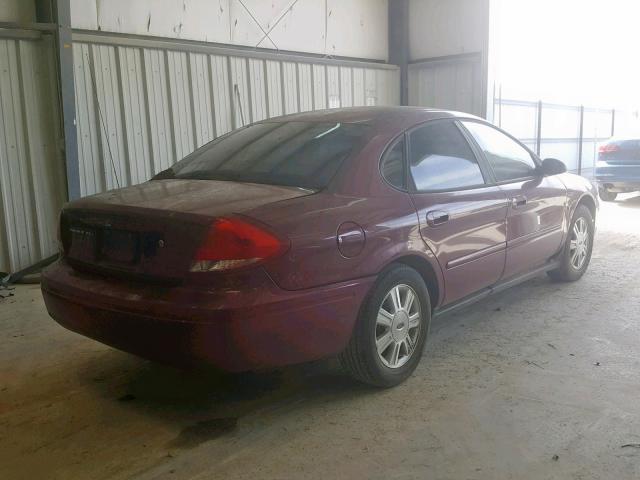 1FAFP56UX7A191708 - 2007 FORD TAURUS SEL MAROON photo 4