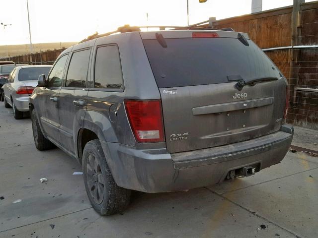 1J8HR58228C181245 - 2008 JEEP GRAND CHER GRAY photo 3