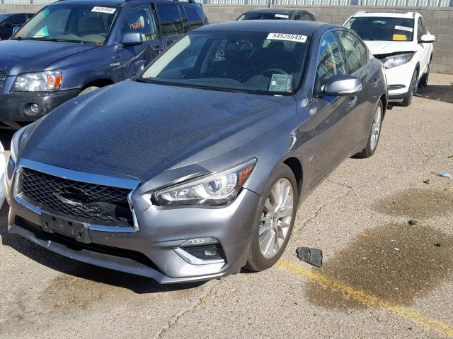 JN1EV7AP1KM517737 - 2019 INFINITI Q50 LUXE GRAY photo 2