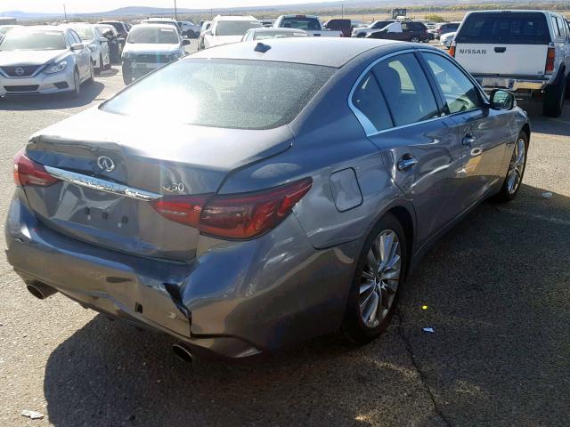 JN1EV7AP1KM517737 - 2019 INFINITI Q50 LUXE GRAY photo 4