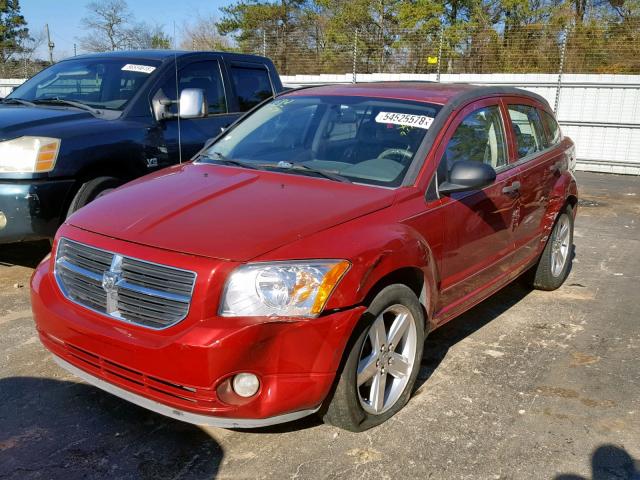 1B3HB48B37D109325 - 2007 DODGE CALIBER SX MAROON photo 2