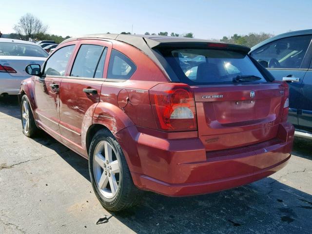 1B3HB48B37D109325 - 2007 DODGE CALIBER SX MAROON photo 3