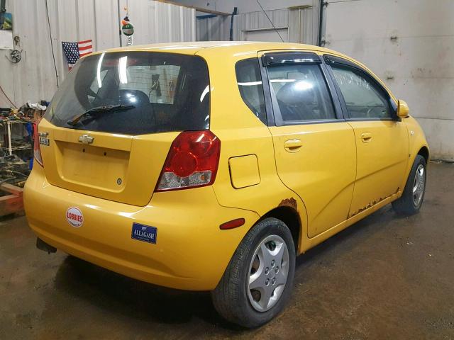 KL1TD66608B075224 - 2008 CHEVROLET AVEO BASE Sarı foto 4