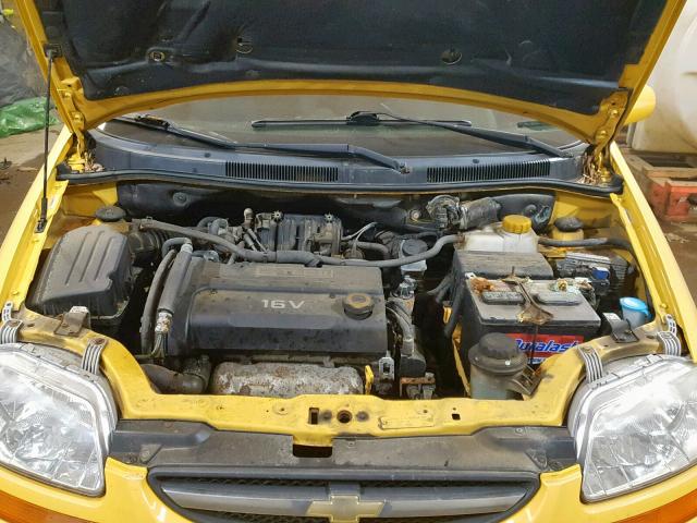 KL1TD66608B075224 - 2008 CHEVROLET AVEO BASE Sarı foto 7