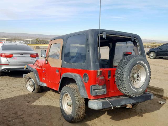 1J4FY19S8WP776545 - 1998 JEEP WRANGLER / RED photo 3