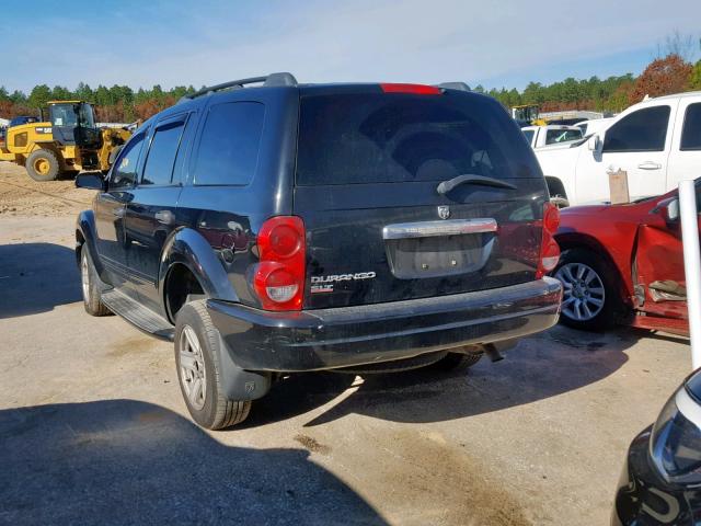 1D4HB48N64F196472 - 2004 DODGE DURANGO SL BLACK photo 3