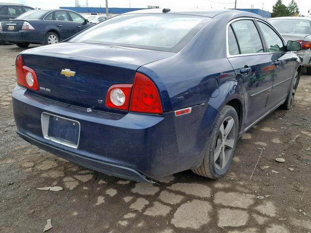 1G1ZJ57B694125236 - 2009 CHEVROLET MALIBU 2LT BLUE photo 4