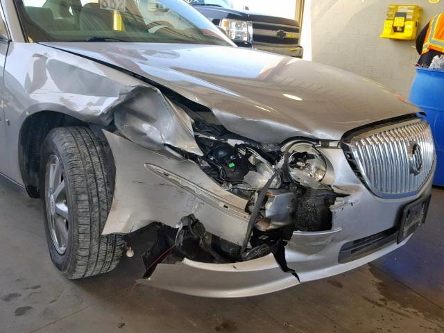 2G4WC582881190355 - 2008 BUICK LACROSSE C SILVER photo 9