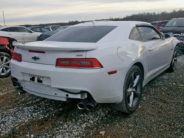 2G1FS1EW3E9313136 - 2014 CHEVROLET CAMARO SS WHITE photo 4