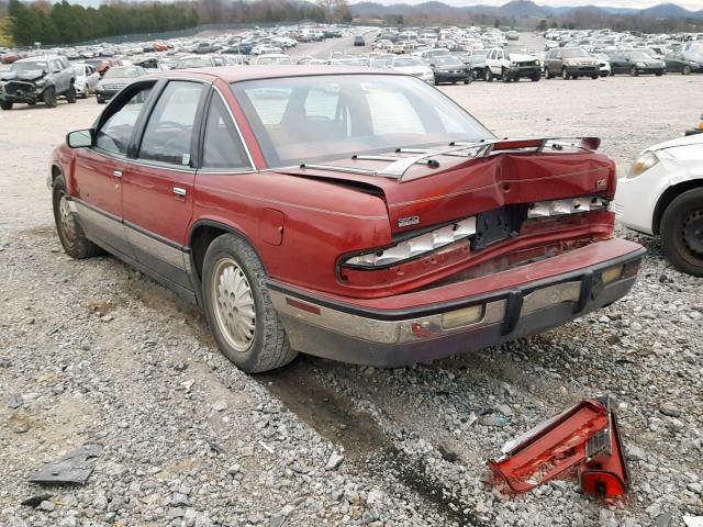 2G4WF54L0P1404890 - 1993 BUICK REGAL GRAN BURGUNDY photo 3