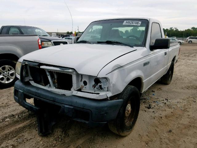 1FTYR10D86PA61646 - 2006 FORD RANGER WHITE photo 2