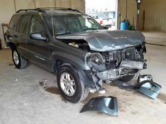 1J4GW48N44C308310 - 2004 JEEP GRAND CHER GREEN photo 1