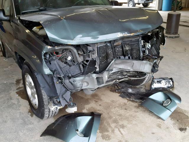 1J4GW48N44C308310 - 2004 JEEP GRAND CHER GREEN photo 9