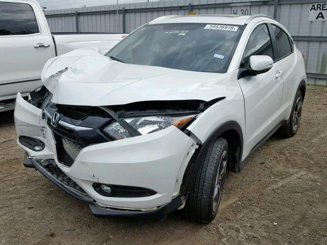 3CZRU5H77JM705235 - 2018 HONDA HR-V EXL WHITE photo 2