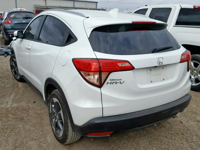 3CZRU5H77JM705235 - 2018 HONDA HR-V EXL WHITE photo 3