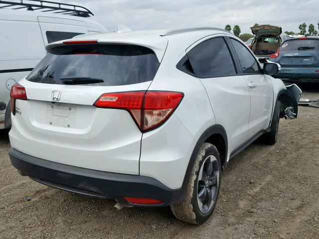 3CZRU5H77JM705235 - 2018 HONDA HR-V EXL WHITE photo 4