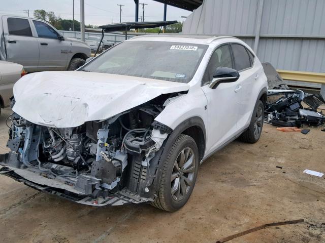 JTJYARBZ3K2123960 - 2019 LEXUS NX 300 WHITE photo 2