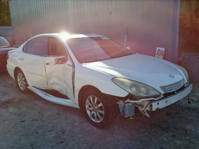 JTHBF30G236010339 - 2003 LEXUS ES 300 WHITE photo 1