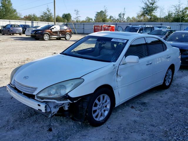 JTHBF30G236010339 - 2003 LEXUS ES 300 WHITE photo 2