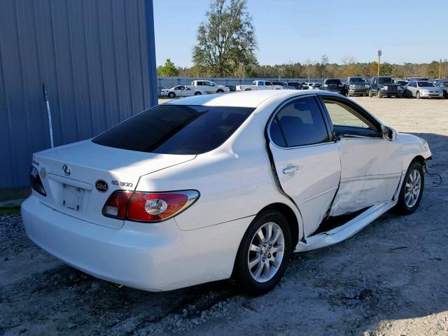 JTHBF30G236010339 - 2003 LEXUS ES 300 WHITE photo 4